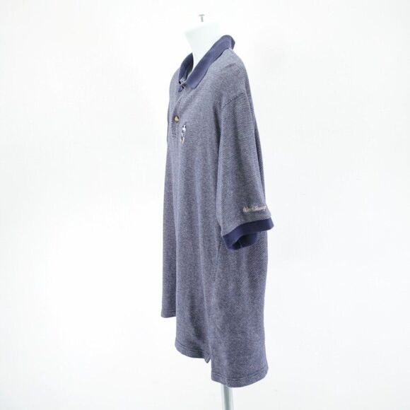 Walt Disney World Knit Blue‎ Polo Shirt Large Mickey Mouse Icon - Picture 6 of 11